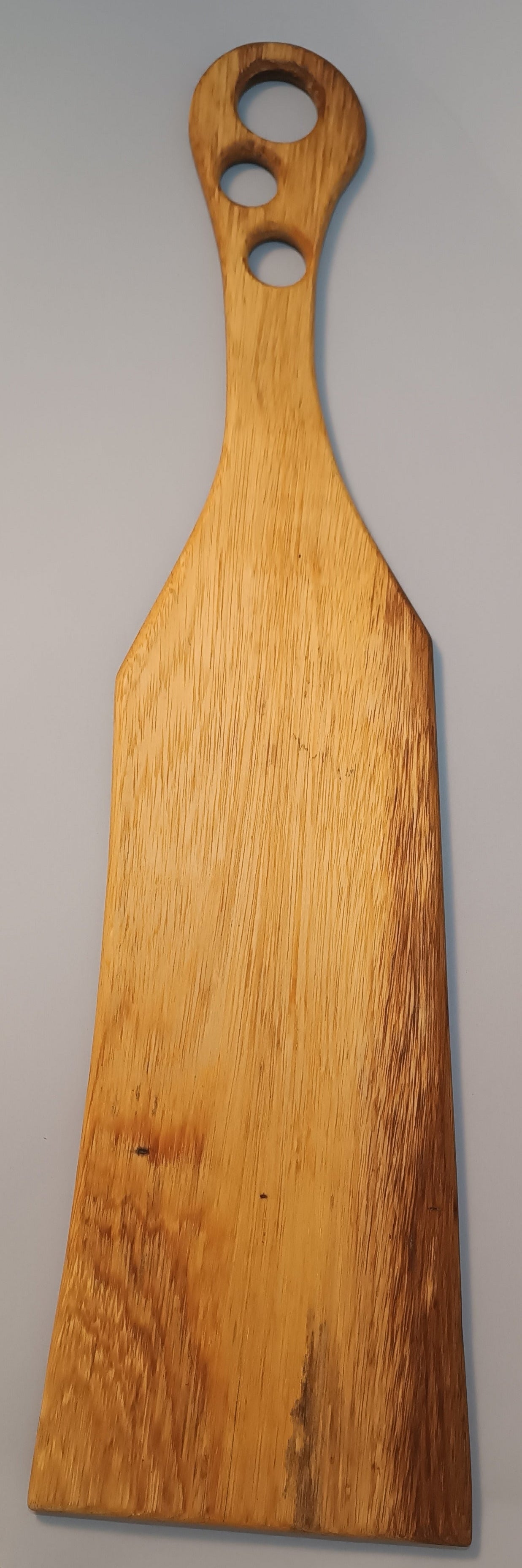 Vista superior tabla de servir madera Iroko hecha a mano Canary Soulmade Crafts Islas Canarias