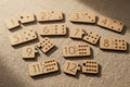 Dominó números madera Montessori aprendizaje 1-12 hecho a mano La Palma Islas Canarias Canary Soulmade Crafts