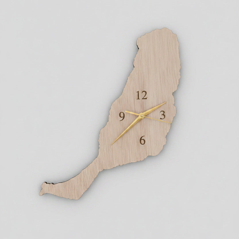 Reloj de pared madera Islas Canarias hecho a mano La Palma Canary Soulmade Crafts