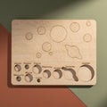 Set sistema solar madera educativo Montessori hecho a mano La Palma Islas Canarias Canary Soulmade Crafts