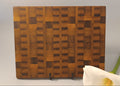 Tabla de cortar Iroko madera de testa patrón riegel hecha a mano La Palma Islas Canarias Canary Soulmade Crafts