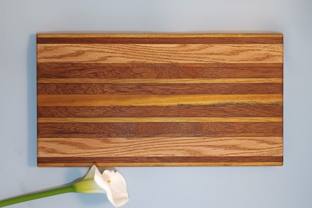 Tabla de cortar XXL roble sapeli Iroko hecha a mano La Palma Islas Canarias Canary Soulmade Crafts