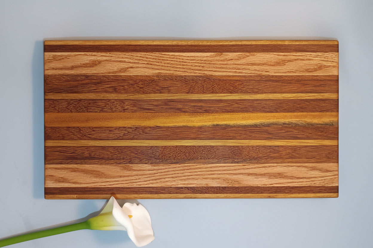 Tabla de cortar XXL roble sapeli Iroko hecha a mano La Palma Islas Canarias Canary Soulmade Crafts