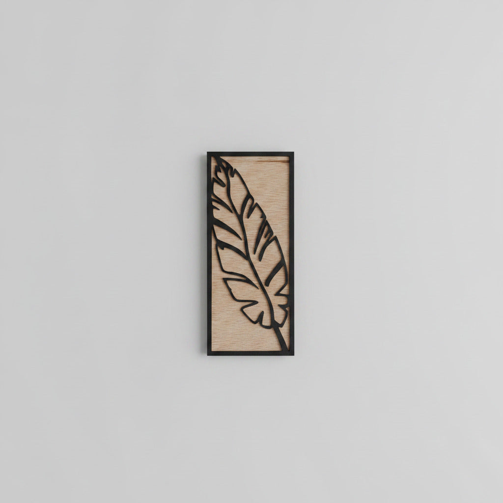 Set 3 piezas flora canaria madera lasercut decoración pared natural hecha a mano La Palma