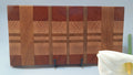 Tabla de cortar madera de testa mixta patrón highland hecha a mano La Palma Islas Canarias Canary Soulmade Crafts