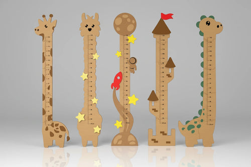 Regla de altura infantil madera contrachapada hecha a mano La Palma Islas Canarias Canary Soulmade Crafts